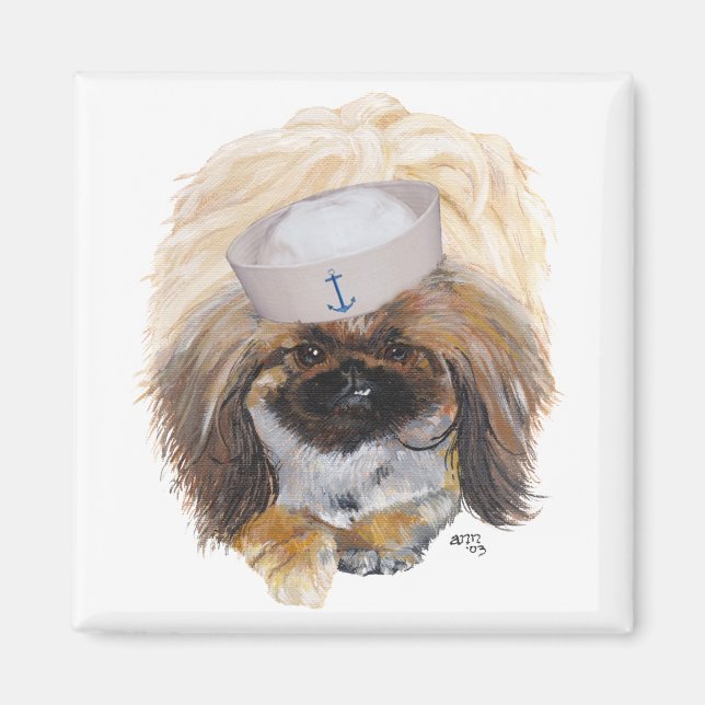 Pekingese Sailors Magnet (Front)