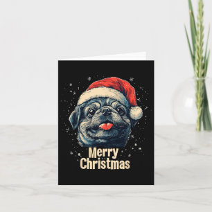 Pekingese Santa Hat Merry Christmas Xmas Dog Lover Card