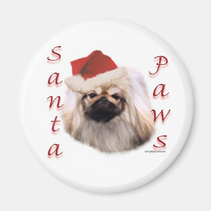 Pekingese Santa Paws Magnet