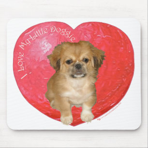 Pekingese / Shih Tzu Valentine's Day Mouse Pad