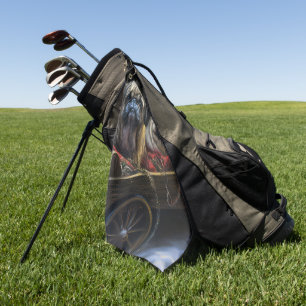 Pekingese Snowy Sleigh Christmas Decor  Golf Towel