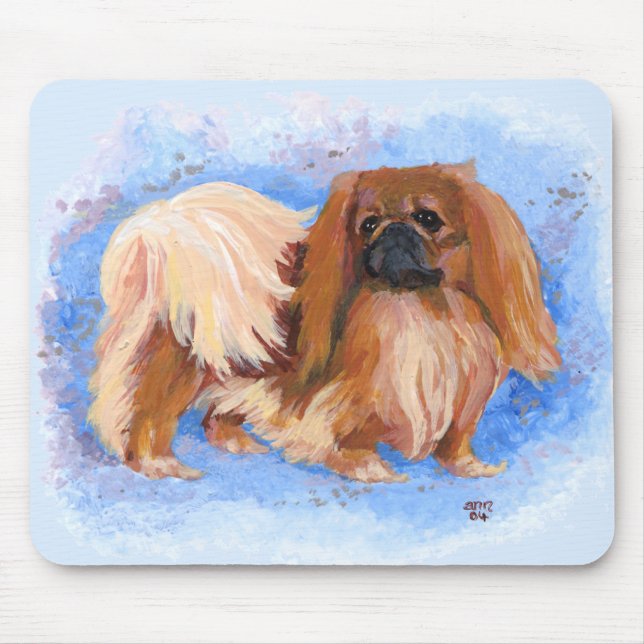 Pekingese True Blue Mouse Pad (Front)