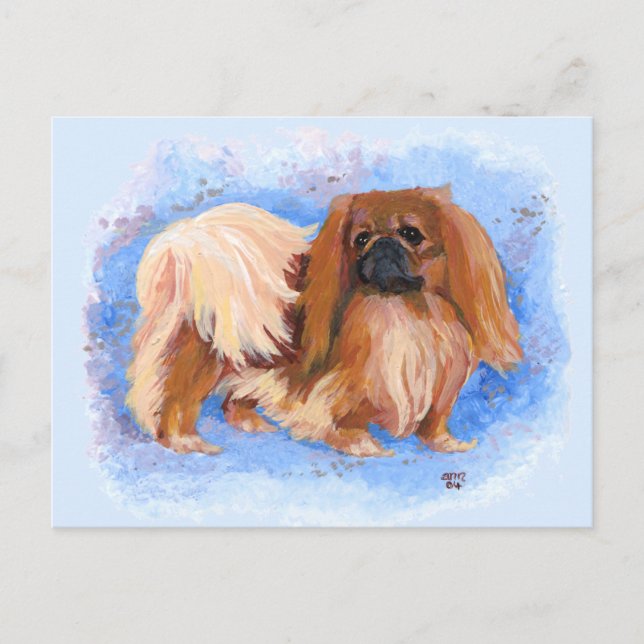 Pekingese True Blue Postcard (Front)