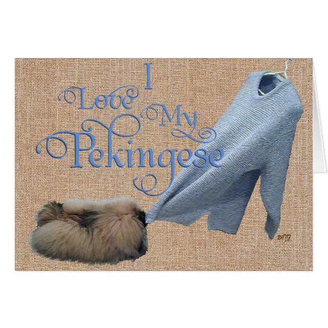 Pekingese Tug-O-War (Devant horizontal)