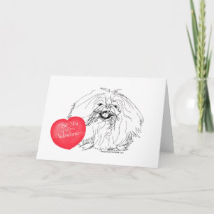 Pekingese Valentine Holiday Card