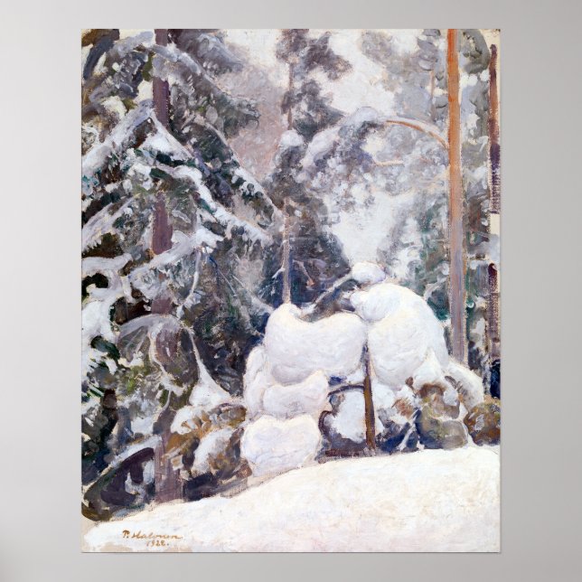 Pekka Halonen Winter landscape Poster (Front)