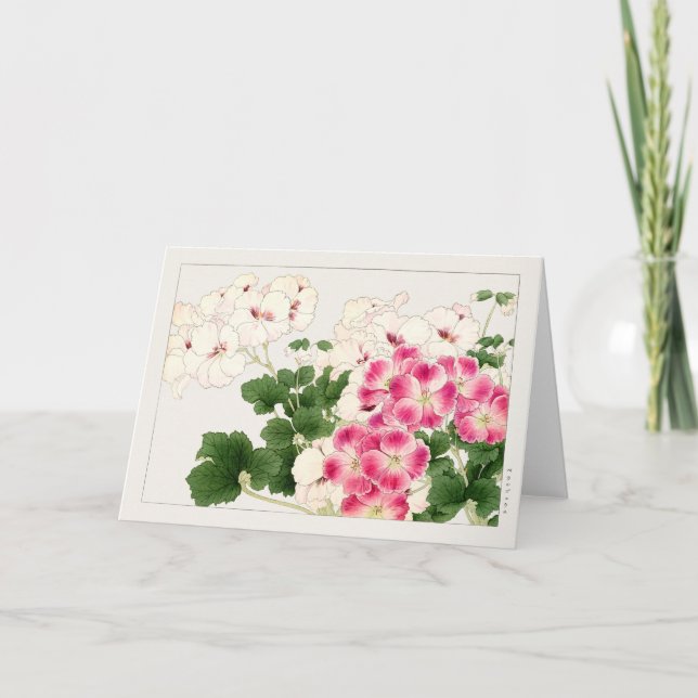 Pelargonium by Tanigami Konan Card (Front)