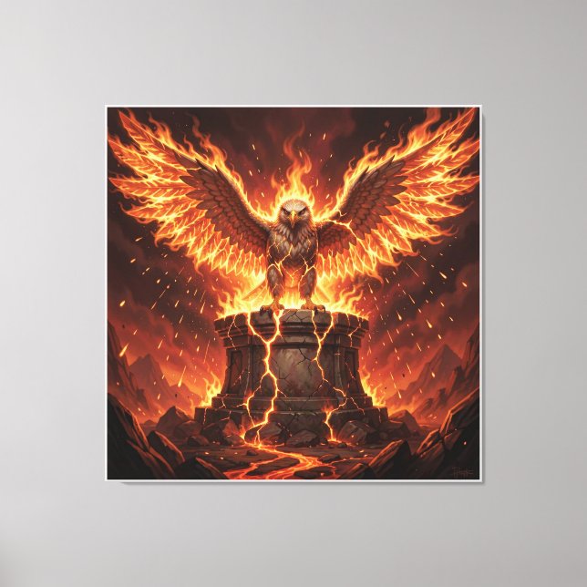 Pelasgian Altar of the Flaming Eagle I Canvas Print (Front)