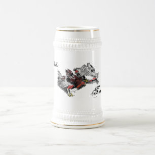 Pelea de Gallos Beer Stein