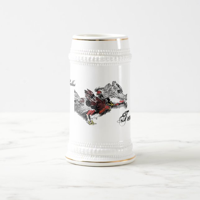 Pelea de Gallos Beer Stein (Center)