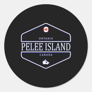 Pelee Island Ontario Canada Classic Round Sticker