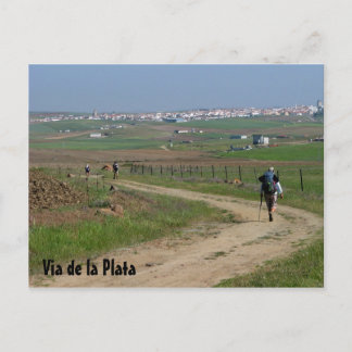 Pèlerins sur la carte postale VdlP