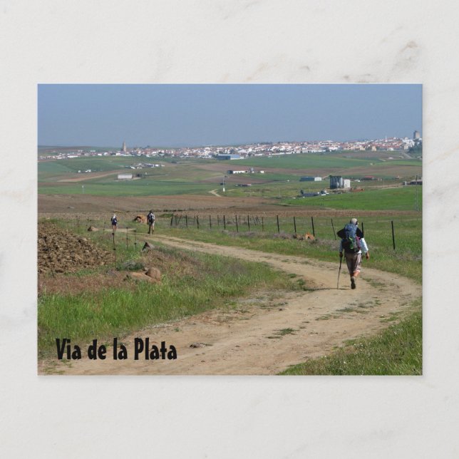 Pèlerins sur la carte postale VdlP (Devant)