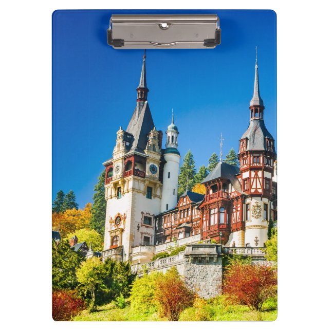Peles castle from Sinaia Clipboard (Front)