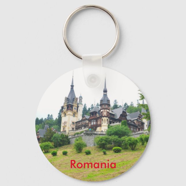 Peles Castle in Sinaia, Romania Keychain (Front)