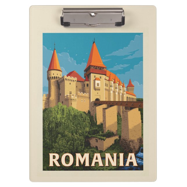 Peles Castle Romania Clipboard (Front)