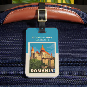 Peles Castle Romania Luggage Tag