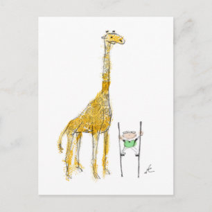 Pelham et la carte postale de girafe