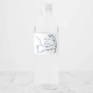 Pelham House Resort Wedding Cape Cod Water Bottle Label