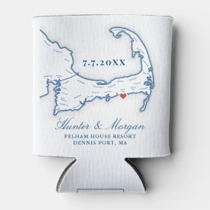 Pelham House Resort Wedding Favour Cape Cod Can Cooler