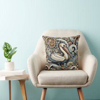 Pelican 2 throw pillow