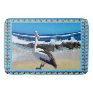 Pelican Beach Splash, Bath Mat