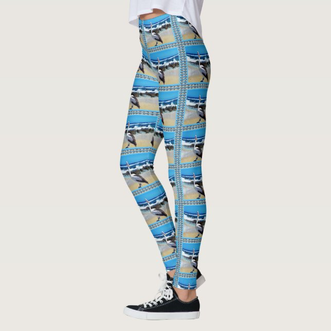 Pelican Beach Splash, Leggings (Left)