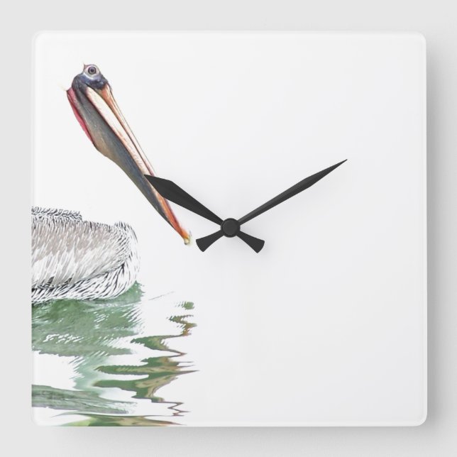Pelican Bird Wall Clock (Front)