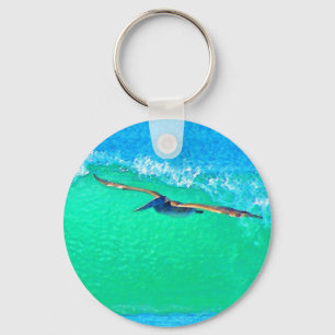 Pelican Birds Wildlife Animals Keychain