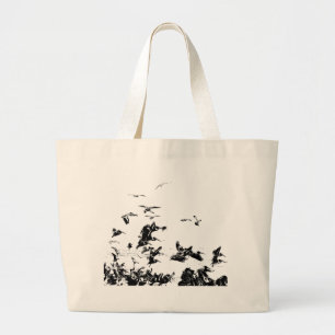 Pelican Birds Wildlife Animals Large Tote Bag