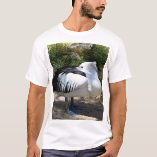 Pelican Cat Napping Standing Up, T-Shirt