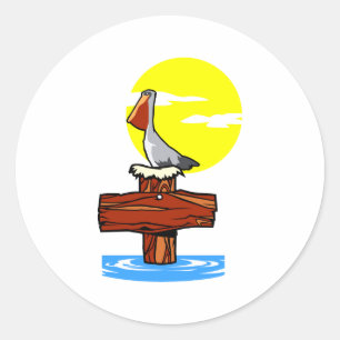 Pelican Classic Round Sticker