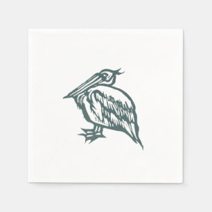 Pelican Cocktail Napkin