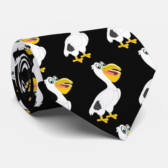 Pelican Design Tie (Rolled)