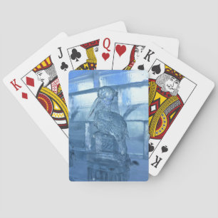 Pelican Ice Sculpture, Quebec, Canada Playing Cards