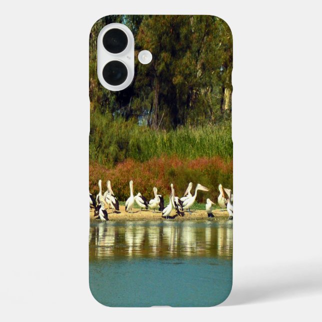 Pelican Island, River Murray, Australia, Case-Mate iPhone Case (Back)