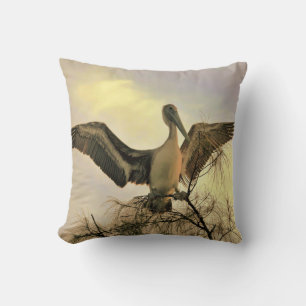 Pelican Landing Pillow - Caladesi Island Florida