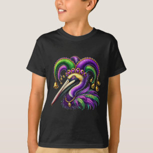Pelican Mardi Gras Carnival Animal Lover Mens Wome T-Shirt