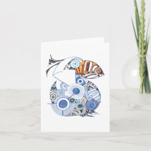 Pelican note card blank