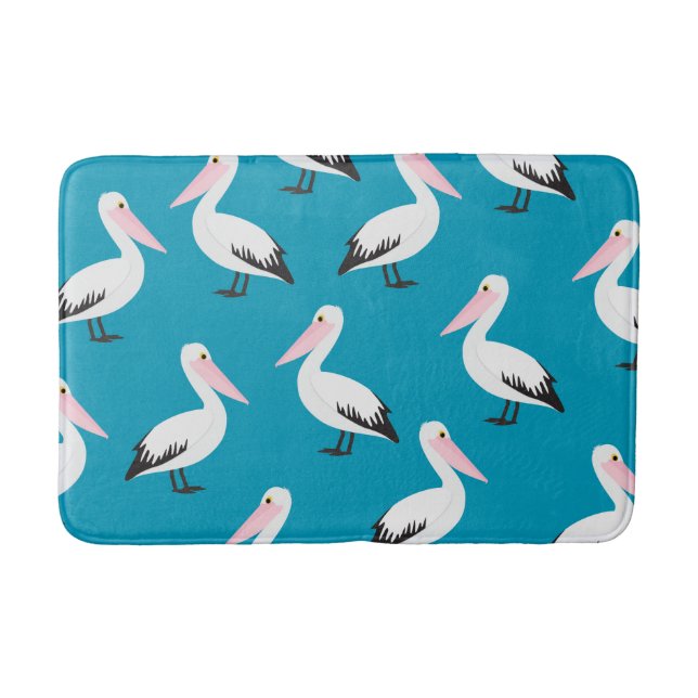 Pelican pattern bath mat (Front)