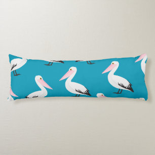 Pelican pattern body pillow