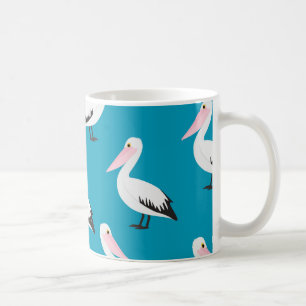 Pelican pattern coffee mug