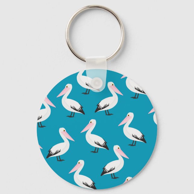 Pelican pattern keychain (Front)