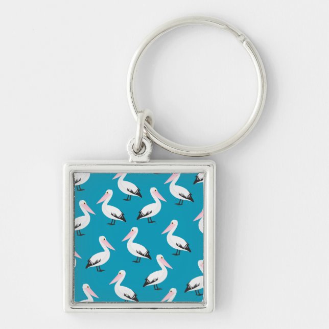 Pelican pattern keychain (Front)