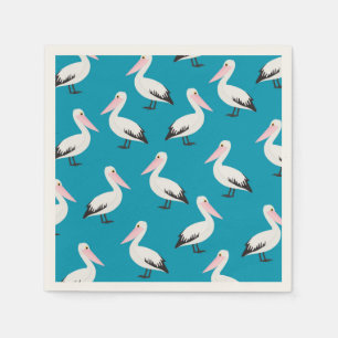 Pelican pattern napkin