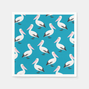Pelican pattern napkin