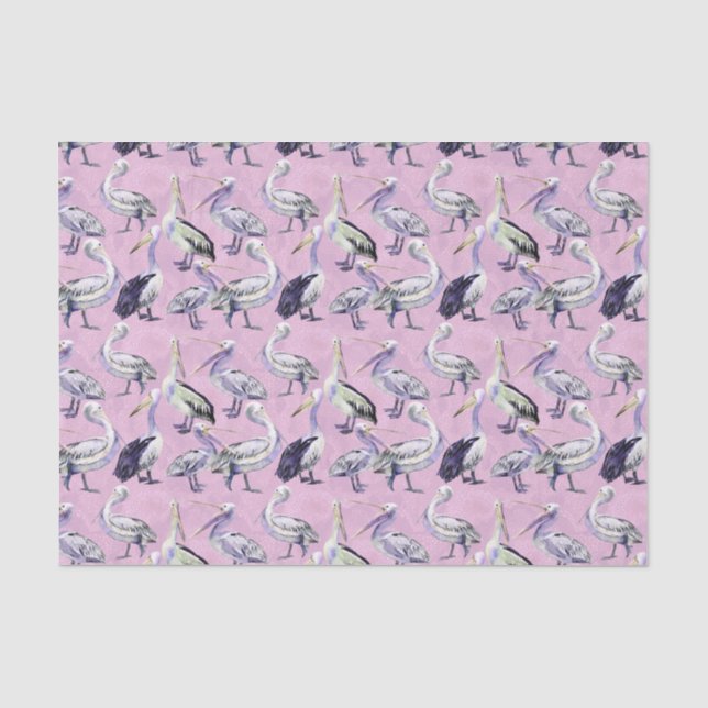 Pelican Pattern Tissue Paper (Front)