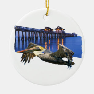 Pelican Pier Ceramic Ornament