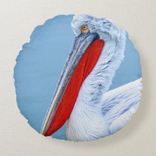 PELICAN PORTRAIT ROUND PILLOW