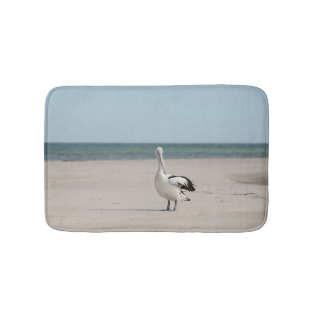 Pélican sur le tapis de bain de plage (Devant)